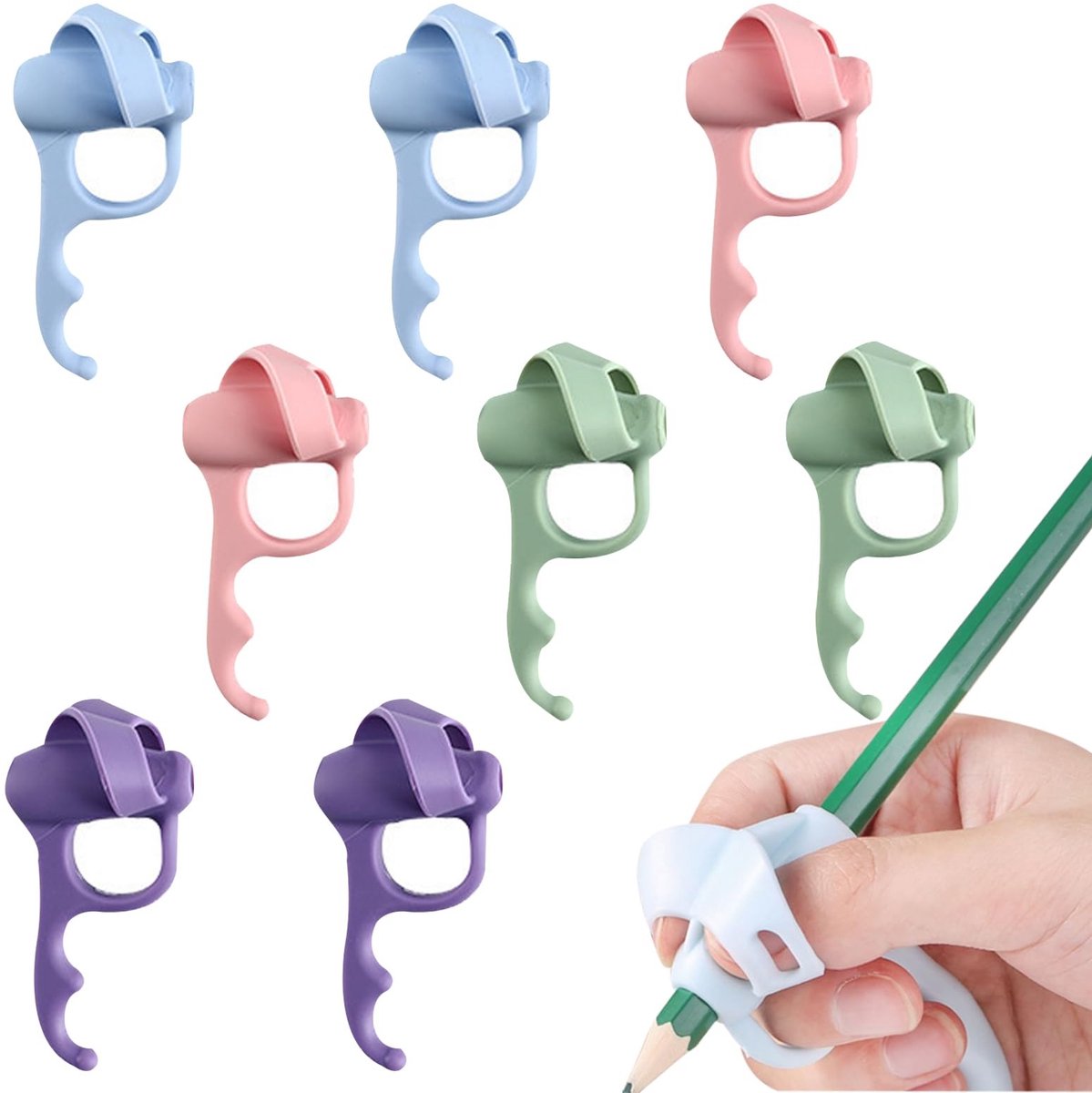 Dailygoods - Ergonomische Vingergeleiding voor Kinderen, Siliconen Schrijfhulp