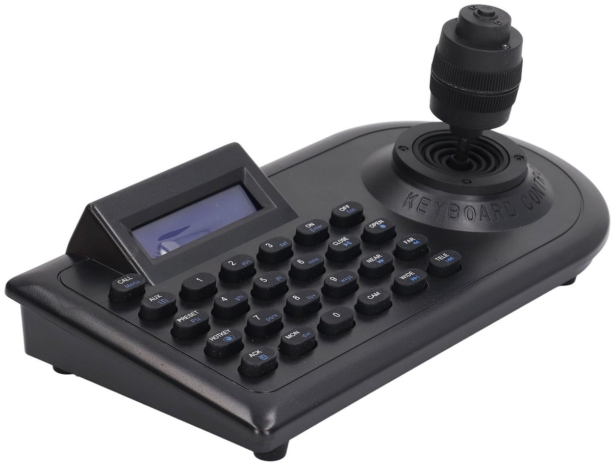 Dailygoody - PTZ-controller - CCTV-camera-controller - 3D-joystick met LCD-scherm - Compatibel met netwerkcamera's - Voor openbare veiligheid - Ideaal..