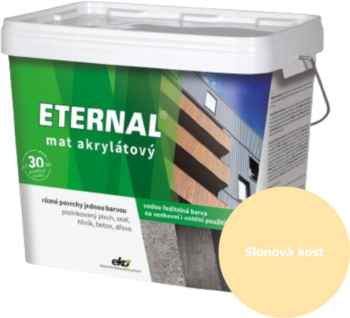 Eternal MAT Acryl 10 kg, 014 Ivoor