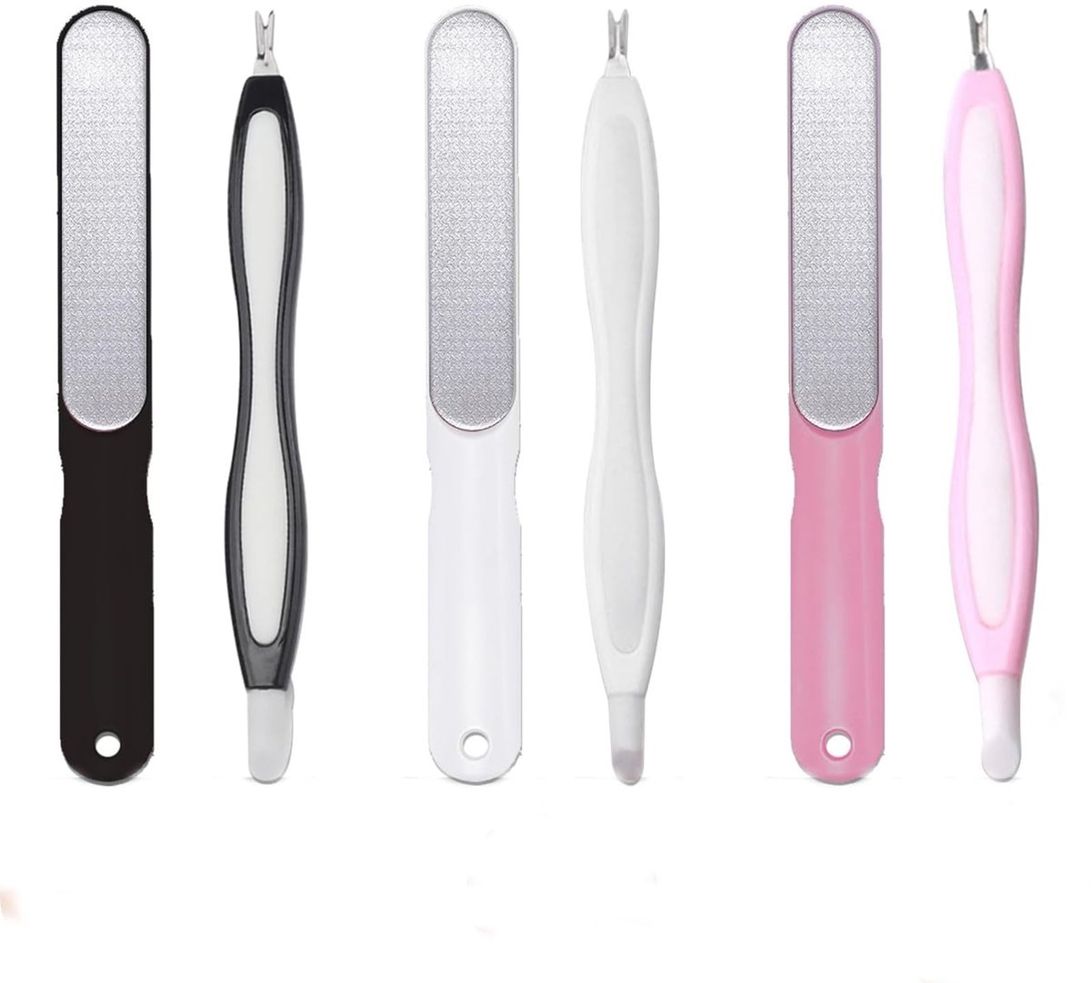 Dailygoods - Dailygoody - Roestvrijstalen Dead Skin Vork - Nagelriemtrimmer - Herbruikbaar en veilig - Geschikt voor mannen en vrouwen - Met rubberen punt - Inclus...
