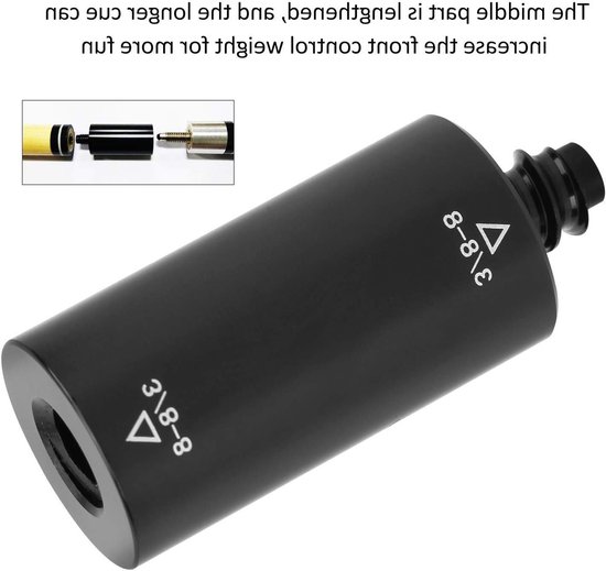 Praktische Pool Cue Extension Stick voor Billiards - Aluminium Accessoire voor Biljartliefhebbers, Verlenging voor Poolstokken en Billiardspellen — afbeelding 3