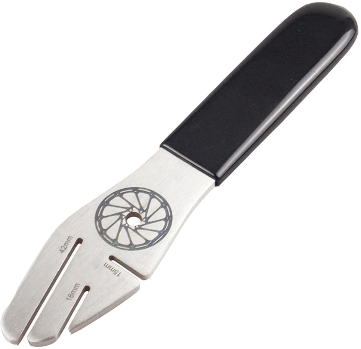Dailygoods - Dailygoody - Fiets Schijfrem Correctie Moersleutel - Afstelgereedschap Schijfremmen - Zwart - Voor Het Rechtzetten van Fietsremschijven - Unisex Volwa...