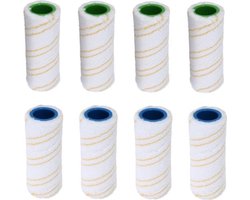 8x Roller Geel geschikt voor Karcher Floor Cleaner FC3 FC5 FC7 Cordless-rollerset vloerborstel borstel vervanging onderdeel set