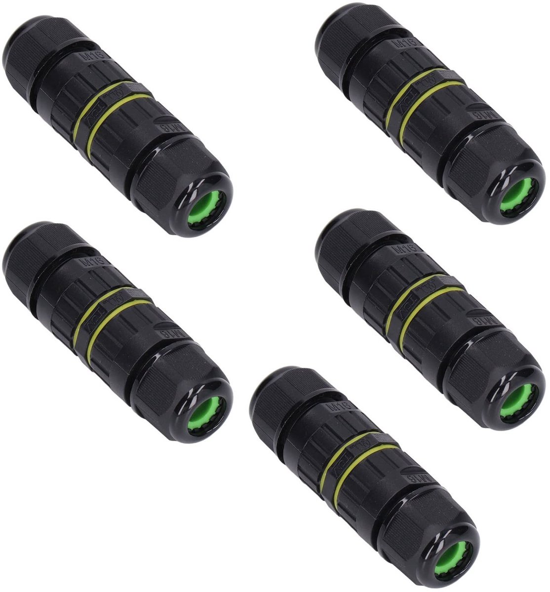 Dailygoods - Dailygoody - Buiten Elektrische Kabel Connector - 5 Stuks, IP68 Waterdicht, Geschikt voor Tuin- en Straatverlichting