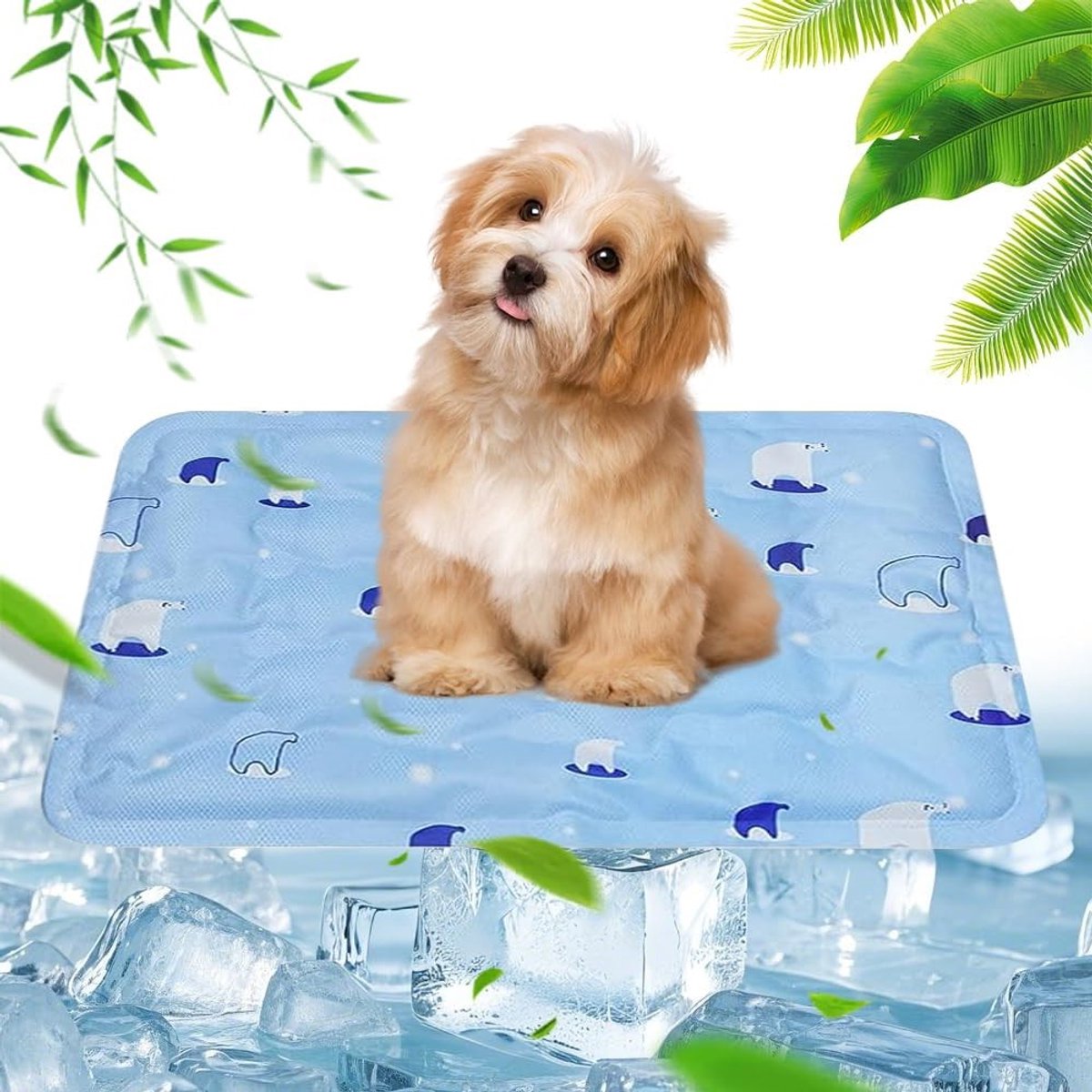 Koelmat voor honden - Zelfkoelende mat voor optimale temperatuurregulatie, comfortabel en ademend