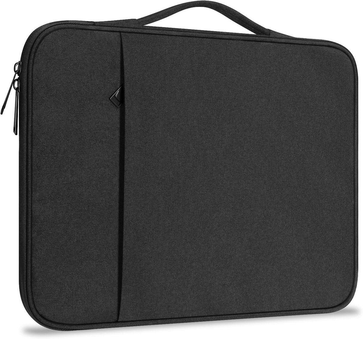 Laptop Sleeve 13 inch voor MacBook Air en iPad Pro - Waterdichte Tas met Verborgen Handgreep en Multifunctioneel Ontwerp (Zwart)