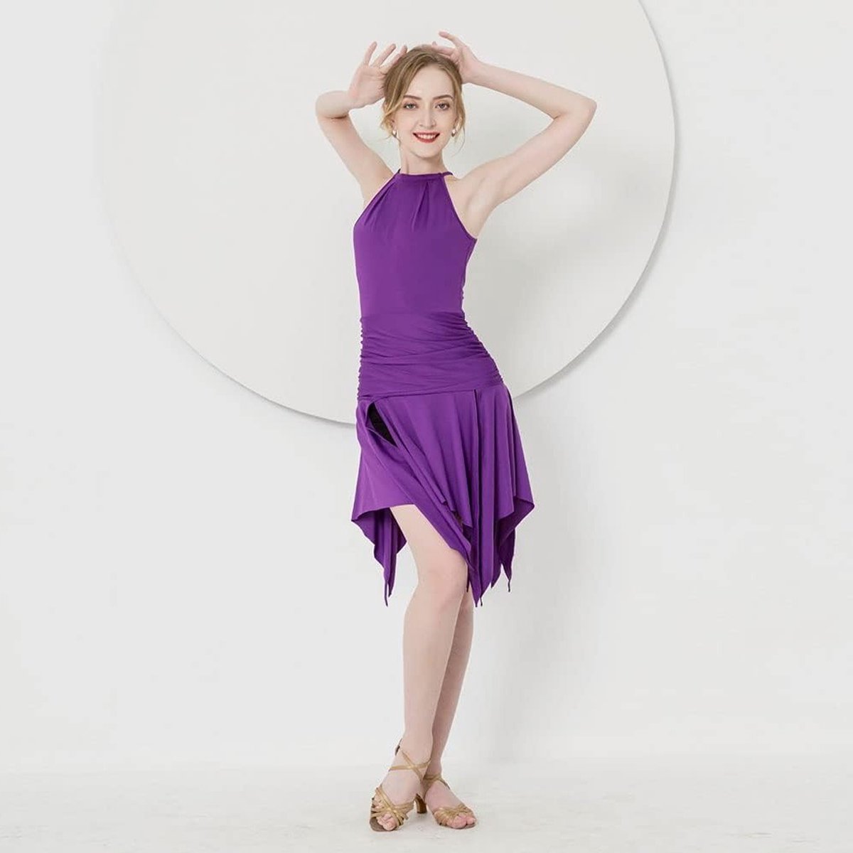 Elegante Latin Ball Gown voor Vrouwen - Salsa, Rumba en Samba Dansjurk met Stijlvolle Details