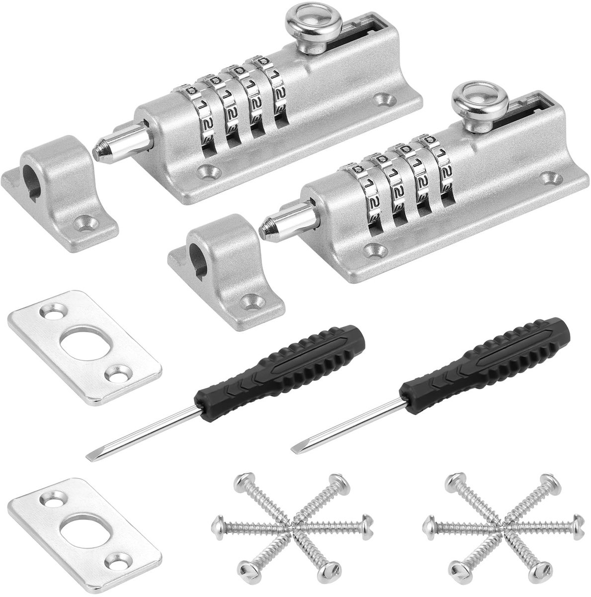 Dailygoods - 2 Stuks Combinatiesloten voor Hoge Veiligheid