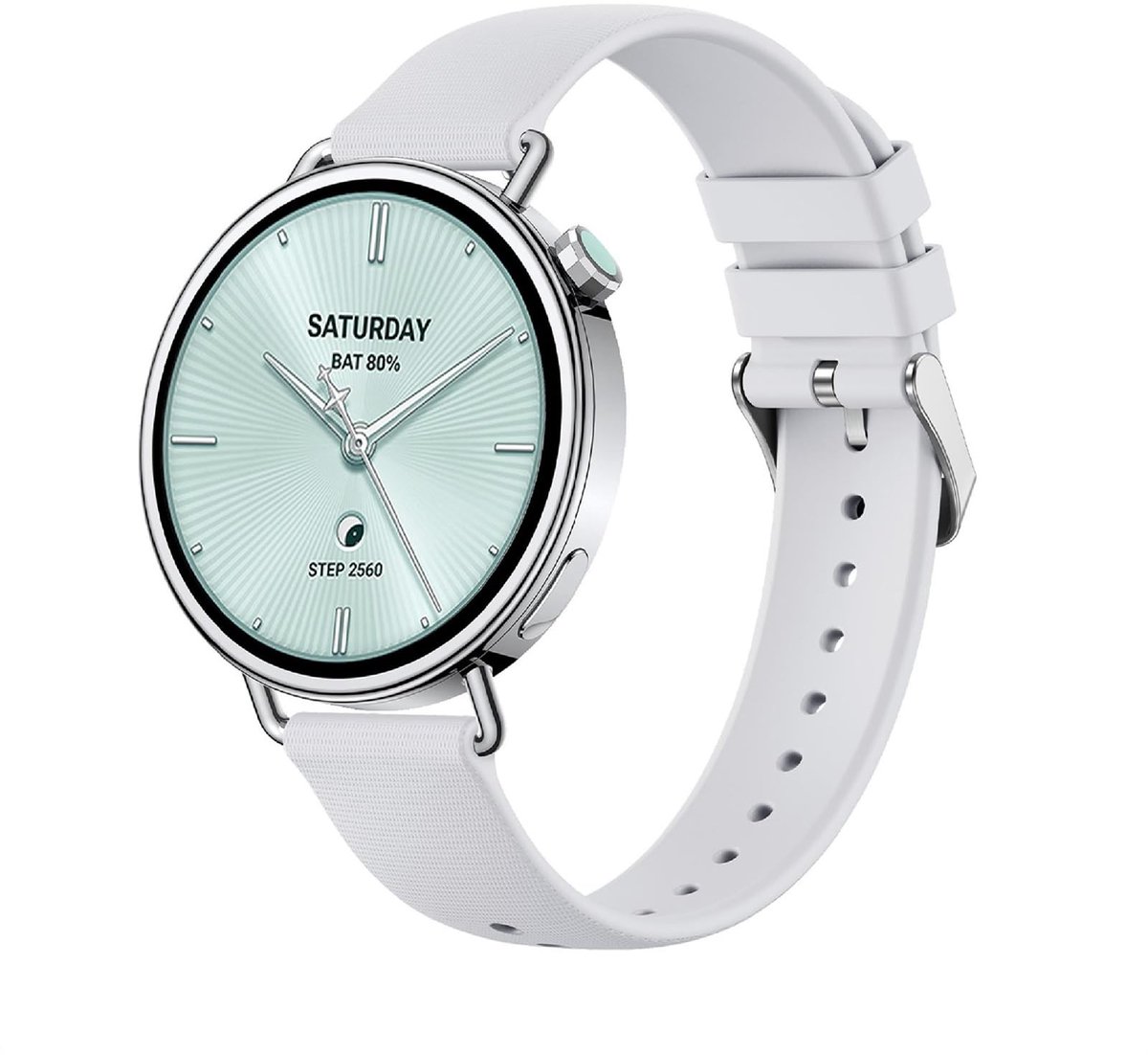Dailygoods - Zachte Siliconen Armband voor Smartwatch, Ademend en Slijtvast