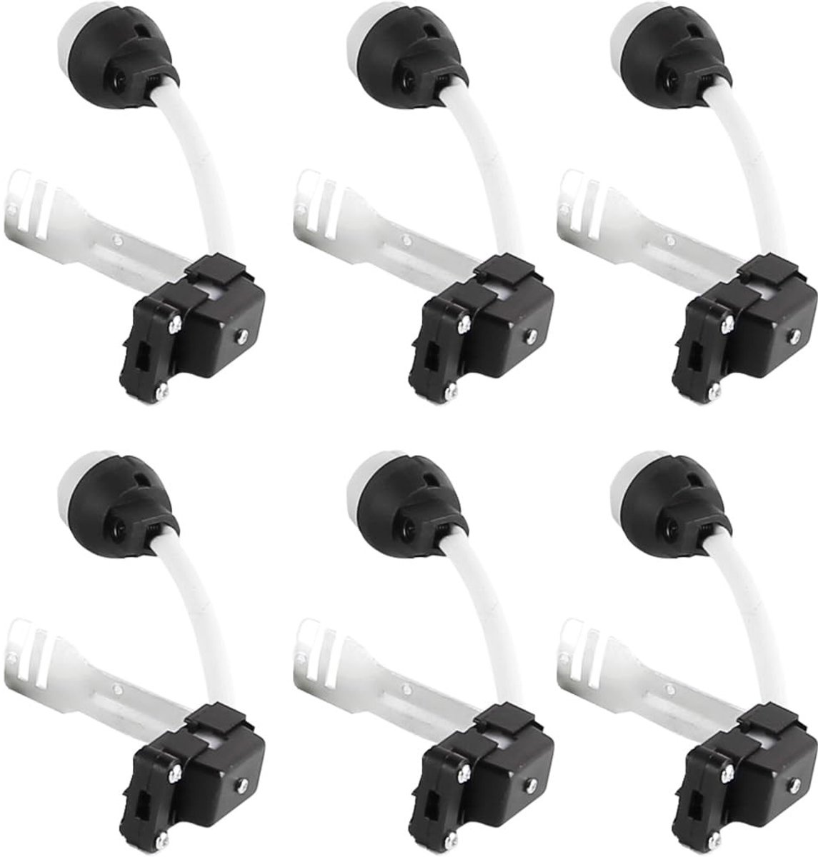 Dailygoods - 6-Pack Keramische GU10 Lamphouders met Aansluitklemdoos