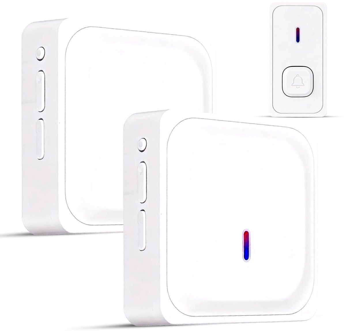 Dailygoods - Draadloze Deurbel met 2 Ontvangers en 58 Melodieën