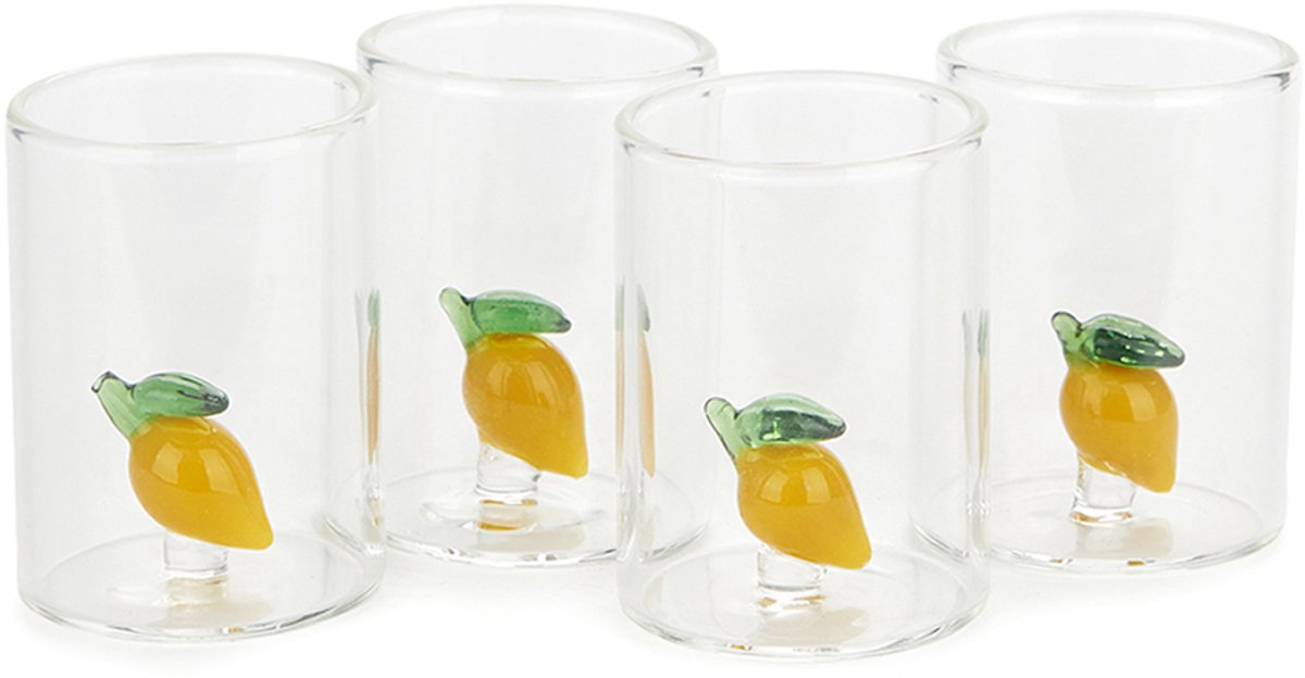 Shot Glasses Set Lemon Set Of 4