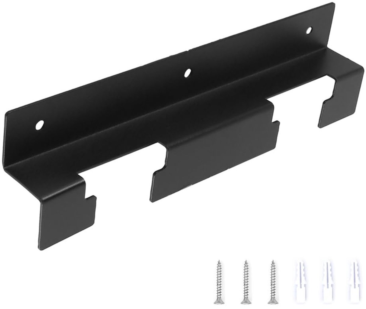 Dailygoody - 2-Slot batterijhouder - Muurbevestigingsbeugel - Opslagrekbeugel - Stalen batterijrek - Geschikt voor 18V 20V 60V batterijen - Compact en...