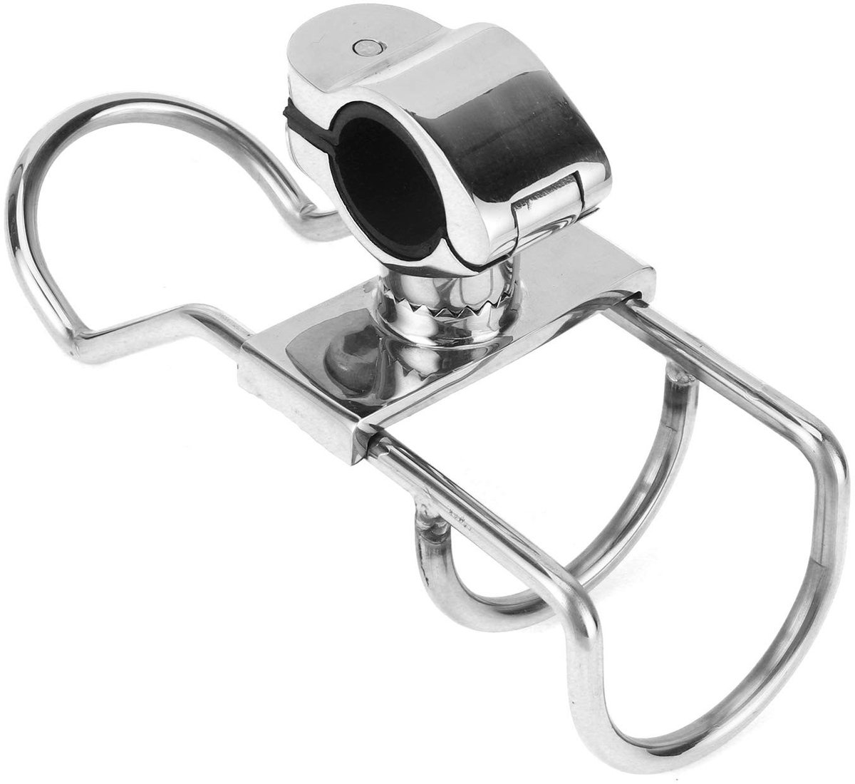 Dailygoods - Dailygoody - Hengelrek Boot - Hengel Clip - Roestvrij Staal - 360 graden verstelbaar - Duurzaam - Geschikt voor bootvissen - Marine hardware