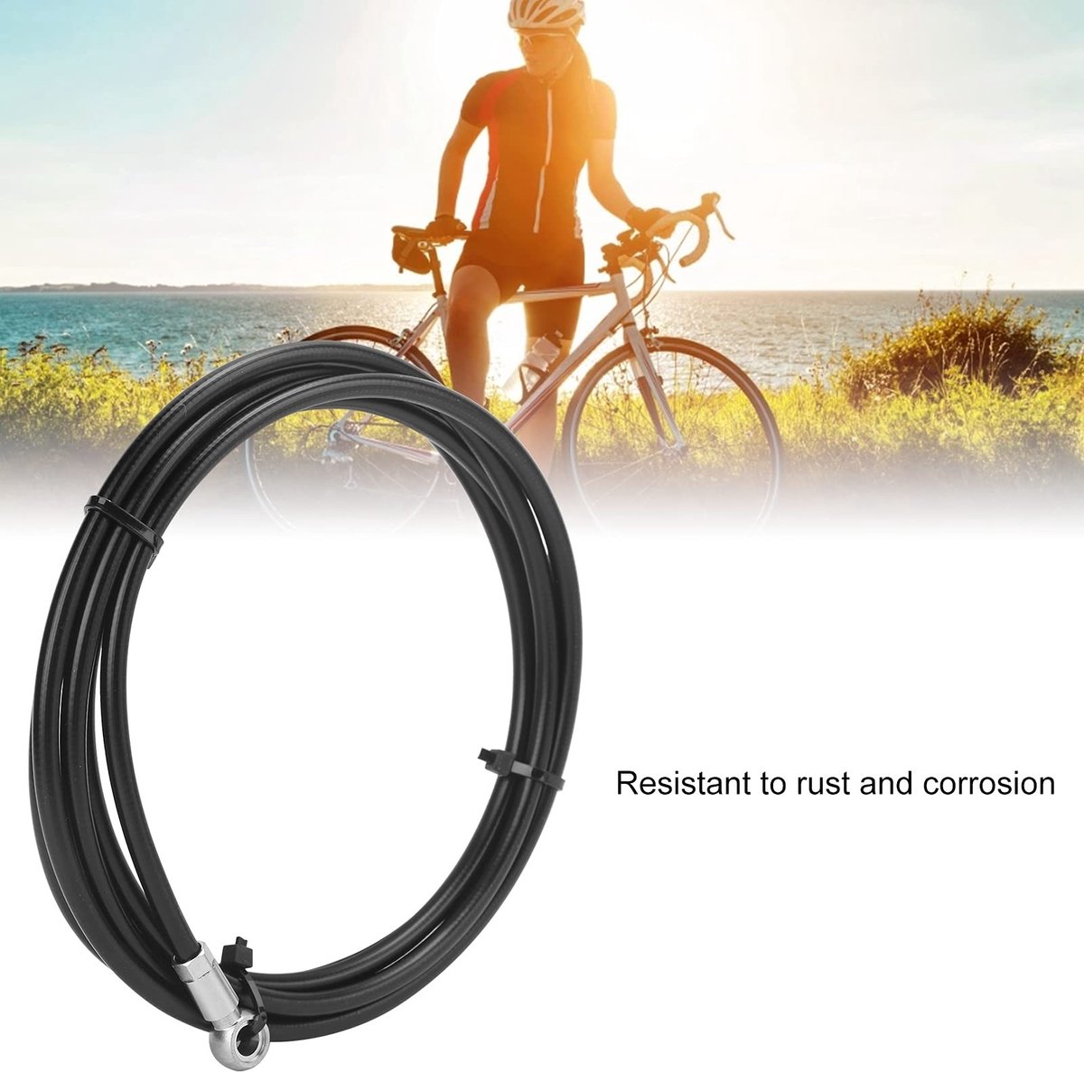 Dailygoods - Dailygoody - Fiets 2M Schijfrem Olie Buis - Hoge Temperatuur Bestendig - Zwart - Remslang voor MTB - Compatibel met R/RS/G2
