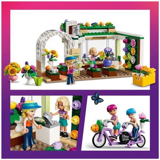 LEGO Friends Creatieve Bloemenwinkel Bouwpakket voor Kinderen met Bloemen en Speelgoedwinkel 42693