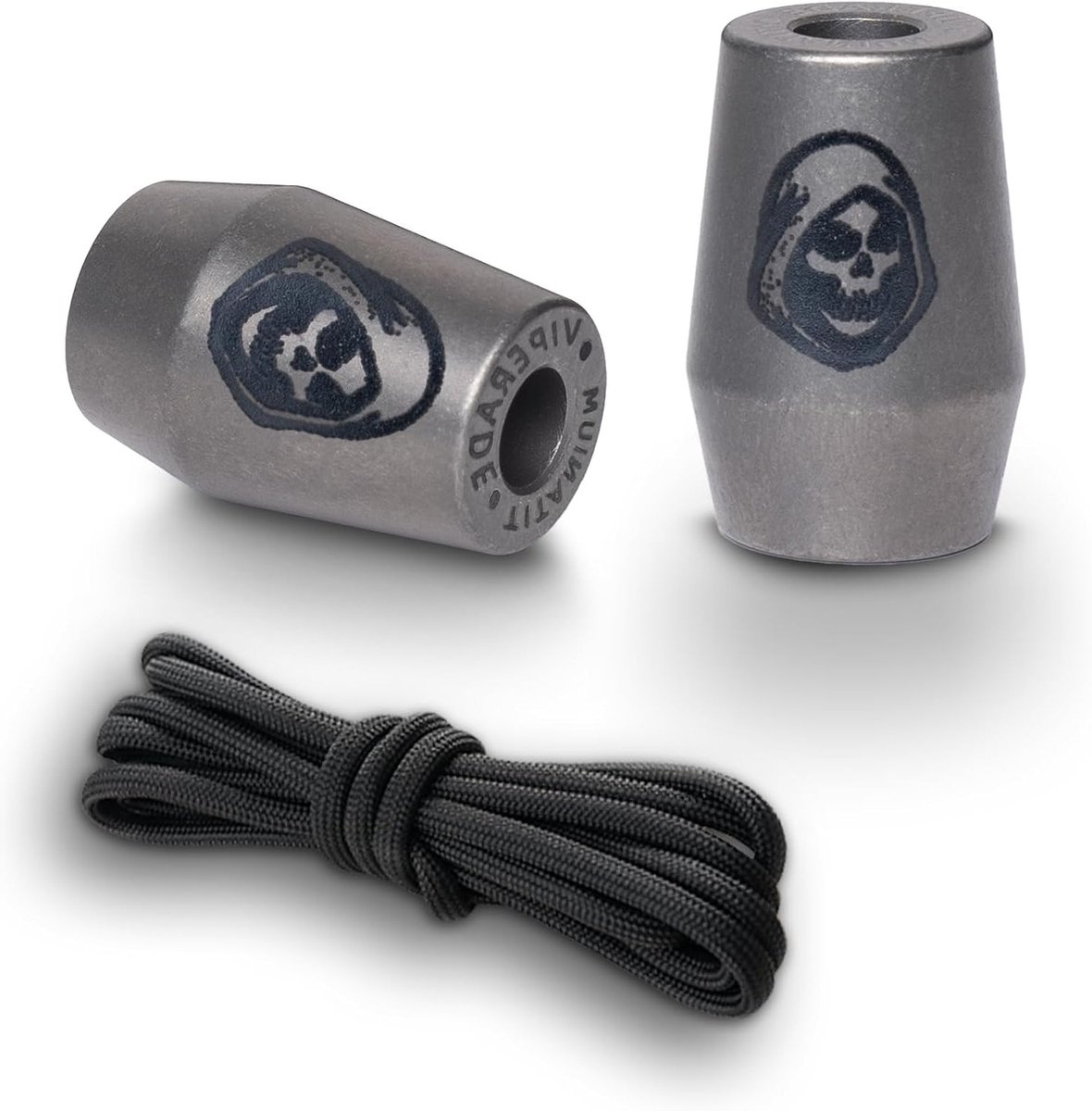 Titanium Paracord Lanyard Bead voor EDC, DIY Mes, Begleri Fidget en Sleutelhanger Armband (Stone Crops + Skull)