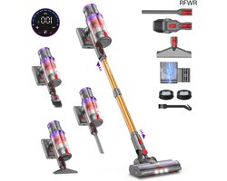 Steelstofzuiger Draadloos - Krachtige Stofzuiger - Huis Reinigen - Automatische Zuigkracht - 75 Min Looptijd - Goud
