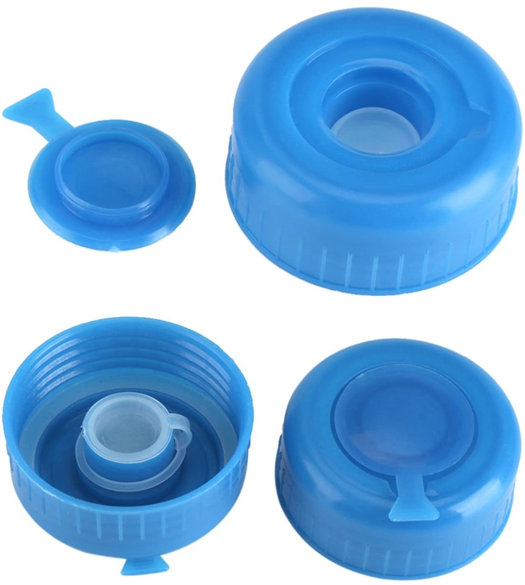Dailygoods- Waterflesdop Herbruikbaar - Schroefdop - 5 Stuks - Anti-spatten - Kunststof van Voedingskwaliteit - Geschikt voor Φ5,5 cm Flessen - Waterflesdeksel