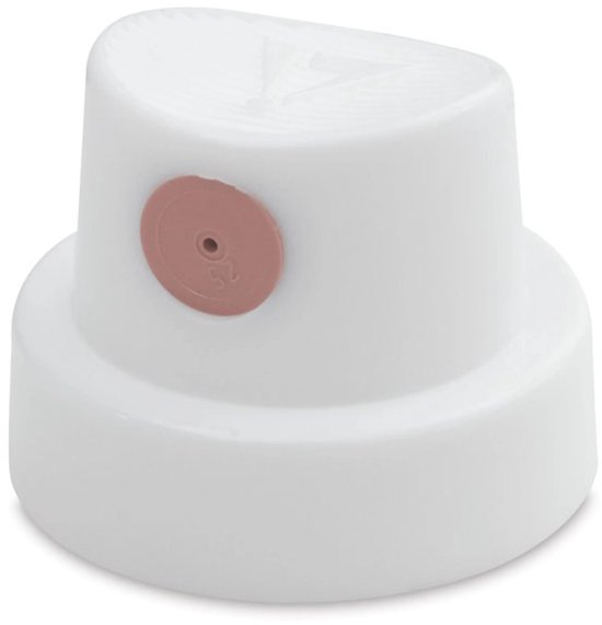 Bouchon de pulvérisation blanc avec un capuchon rose portant le numéro "25" imprimé.