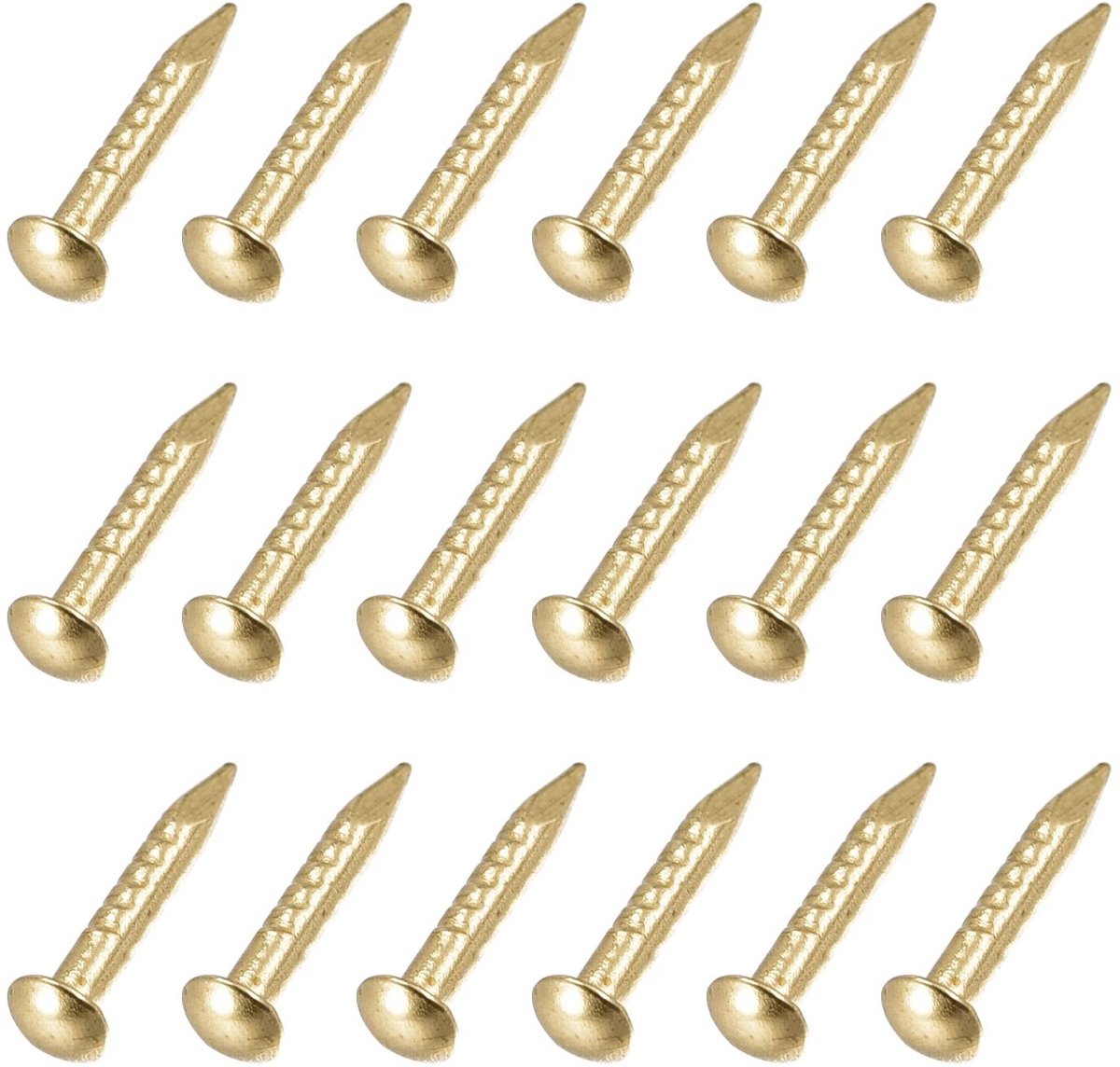 Dailygoods - Kleine Messing Spijkers 1,5 x 10 mm voor Houtbewerking en Huishouden