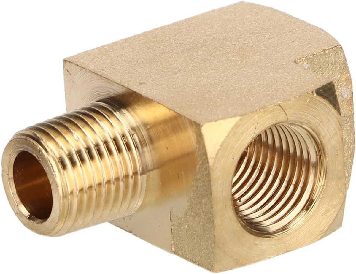 Tee Brass Pipe Fitting 1/8in NPT Mannelijk - Duurzaam Messing T-stuk voor Hoge Druk en Pijpleidingen