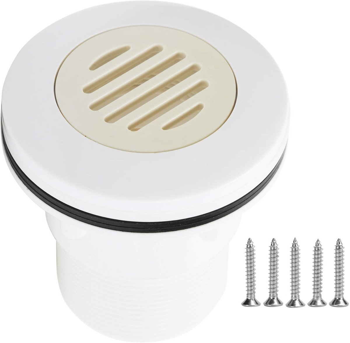 Dailygoods- Zuigmond Hoogwaardig ABS - Zwembadmondstuk - Waterzuiveringsapparaat - Eenvoudige Installatie - Corrosiebestendig - 5,6 cm Draadinterface