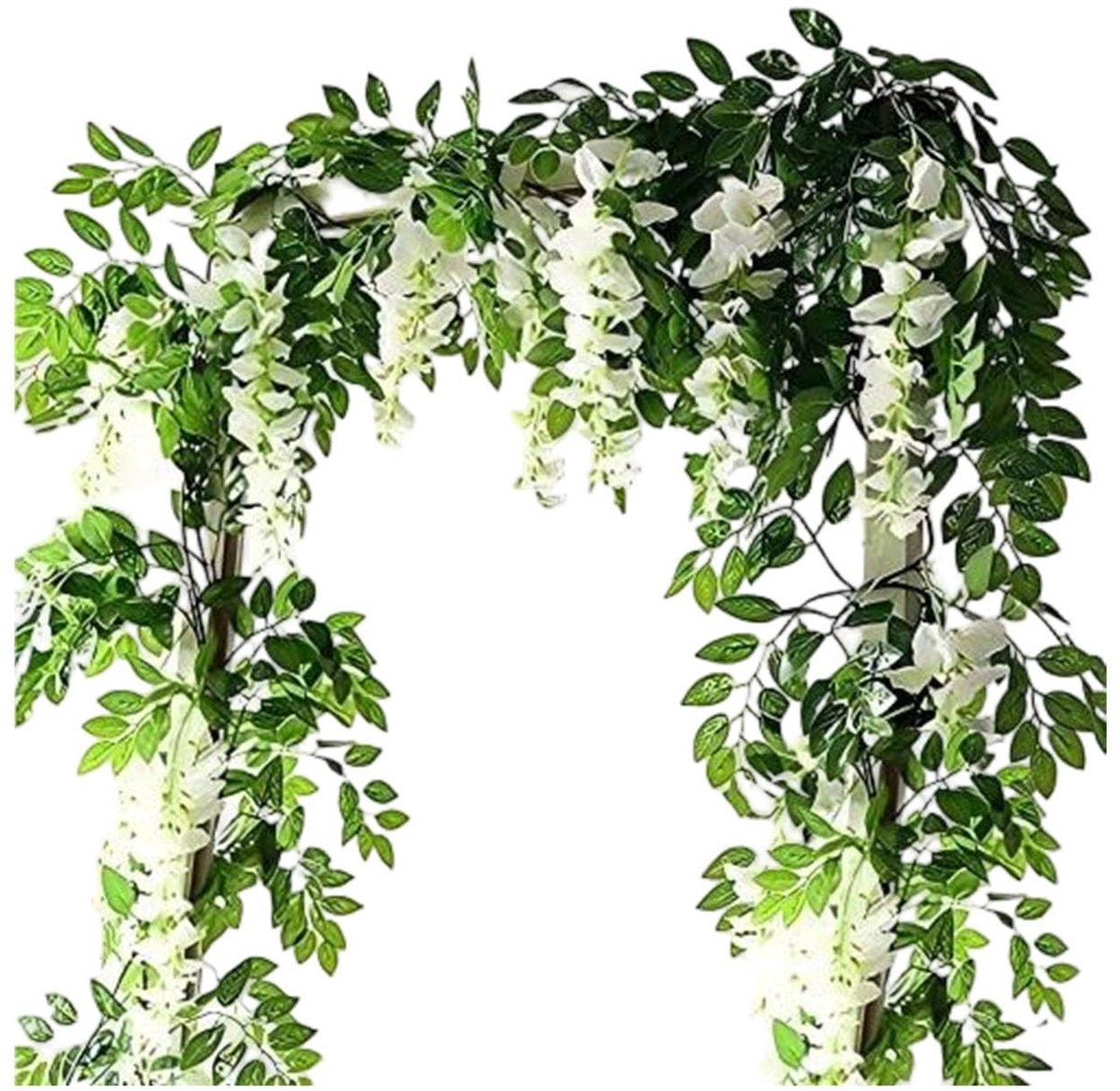 Dailygoods- Kunstbloem 2M - Hangende Wijnstok - Nep Blauweregen - Wanddecoratie - Bruiloft