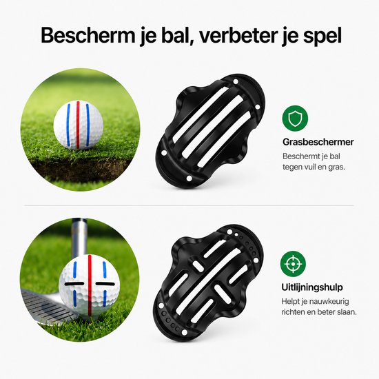 BOTC Golf Accessoires - Golfbal marker - Stift - Markeren - Zwart van Merkloos — afbeelding 2