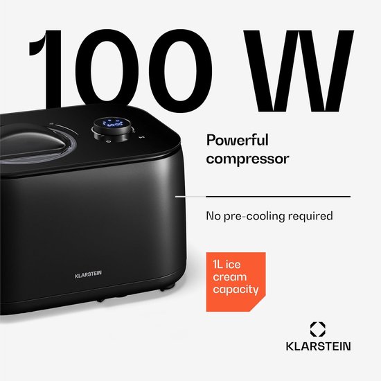 IJsmachine Slushmaker - Yoghurtmaker Apparaat - Zelf IJs Maken - Met Compressor - 1 Liter - Roestvrij Staal — afbeelding 3