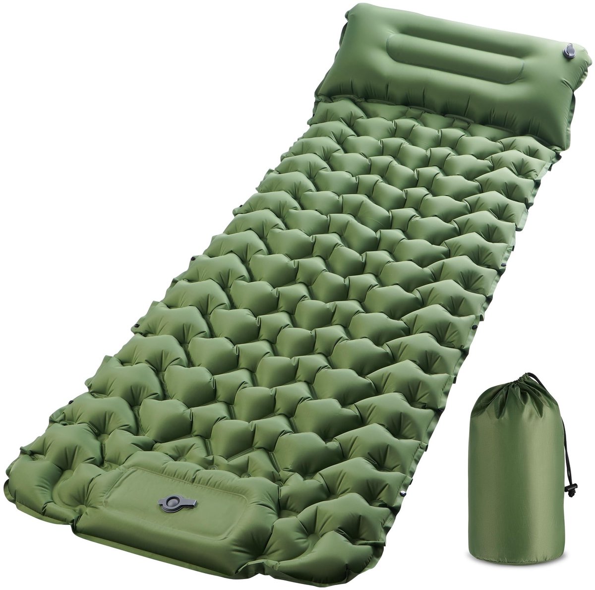 ZEYNOMAX- Isomatras Ultralicht - Zelfopblazend - Campingmatras 195 x 68 cm - Draagbaar - Luchtpomp - Veiligheidsfunctie tegen luchtlekkage - Luchtbed