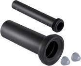 Geberit verlengset aansluitgarnituur PE - 90mm - 10cm - 30cm - voor wandcloset - zwart