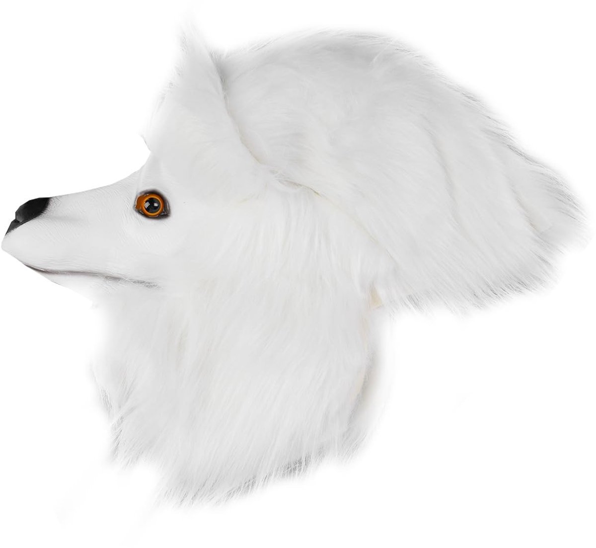 Dailygoody - Witte Poedel Masker - Realistisch Dier - voor - Latex