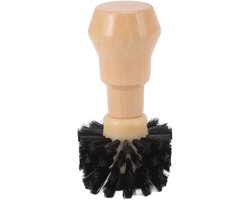 Dailygoods- Koffieborstel Professionele Draagbare - Koffiemolenborstel - Portafilter Reinigingsborstel - Houten Handvat - Keuken Gereedschap - 58MM - Koffieaccessoire