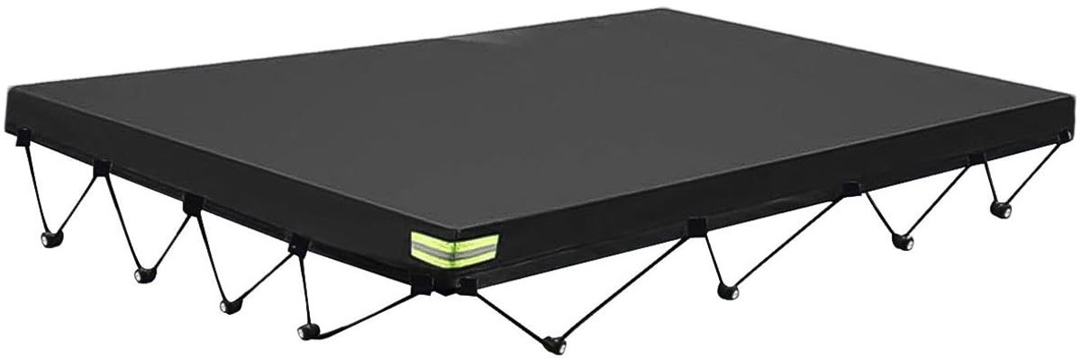 Dailygoods- Tonneau Cover Heavy Duty - Pickup Truck Dekzeil - Trailerhoes - Robuust Polyestermateriaal - Afmetingen 214 x 122 x 13 cm - Duurzaam en Veilig - Laadbakhoes