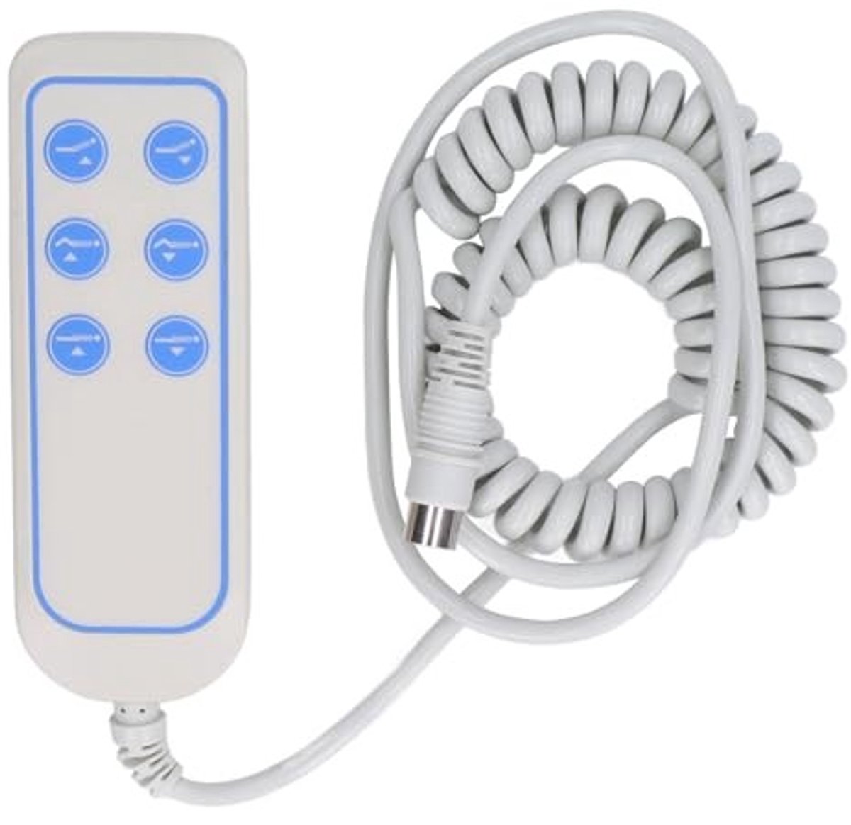 Dailygoods - Handbediening - 6 toetsen - IP66 Bescherming - Compatibel met pendraden - Hefbedcontroller - Geschikt voor elektrische meubels
