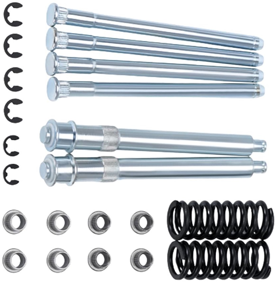 Dailygoods- Deurscharnier Reparatieset - Deurscharnier met Veer - Bushing - Compatibel met Chevy - MPN's 12540326/15591898 - Afmetingen 13.5*1.4CM/14.2*1.9CM - Deurscharnierkit
