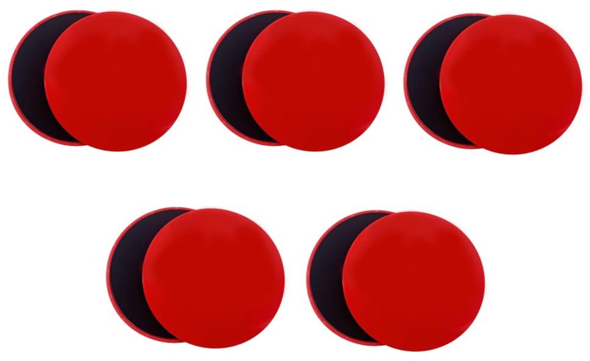 Dailygoods- Core Sliders - 10 Stuks - Dubbelzijdige Workout Discs - Antislip - Duurzaam EVA-schuim - Geschikt voor Alle Oppervlakken - Veiligheid bij Oefeningen - Fitness Sliders