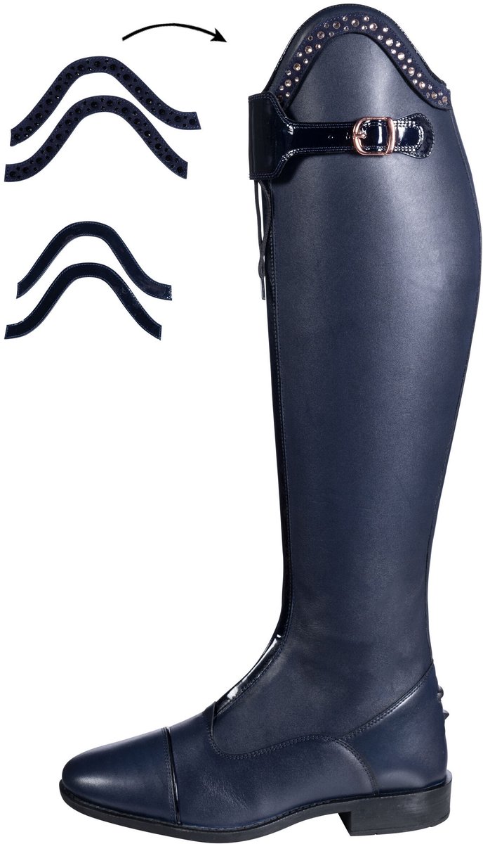 HKM Trinity Rijlaarzen Navy Maat 37 Regular/Wide