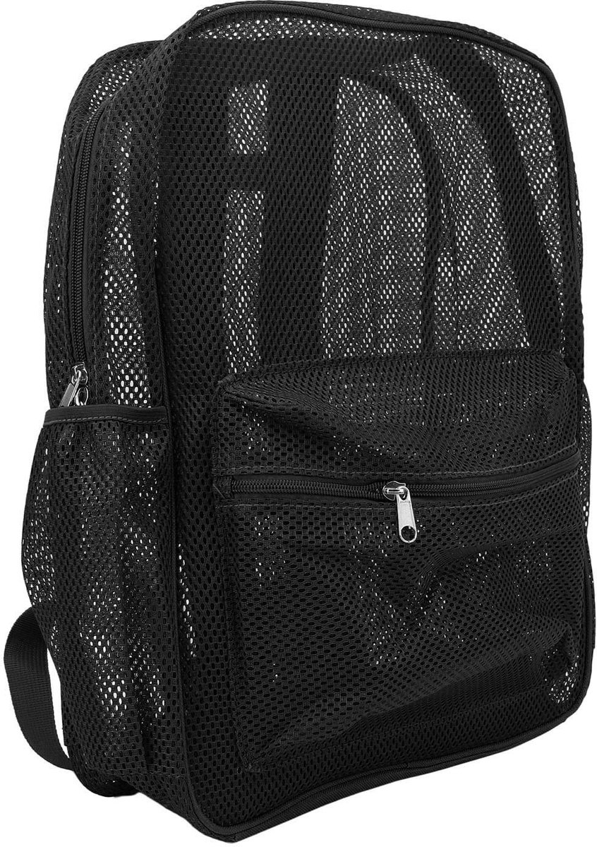 Dailygoods- Mesh-Rugzak Lichtgewicht - Doorzichtige Rugzak - Ergonomisch Ontwerp - Grote Capaciteit - Wasbare Rugzak - Premium Polyester