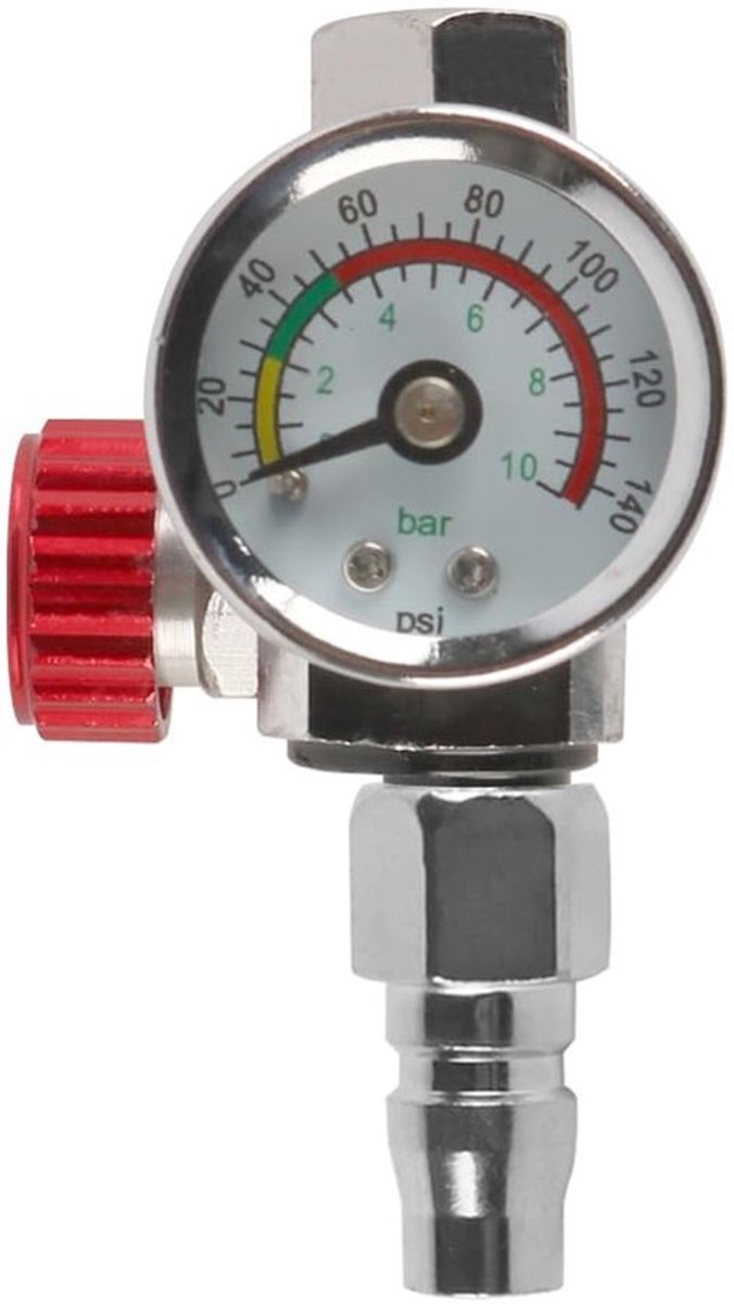 Allecto - Pneumatische Drukregelaar - Drukregelaar met Manometer