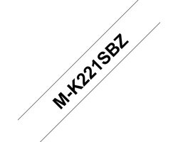Labeltape Brother M M-K221S Tapekleur: Wit Tekstkleur:Zwart 9 mm 4 m
