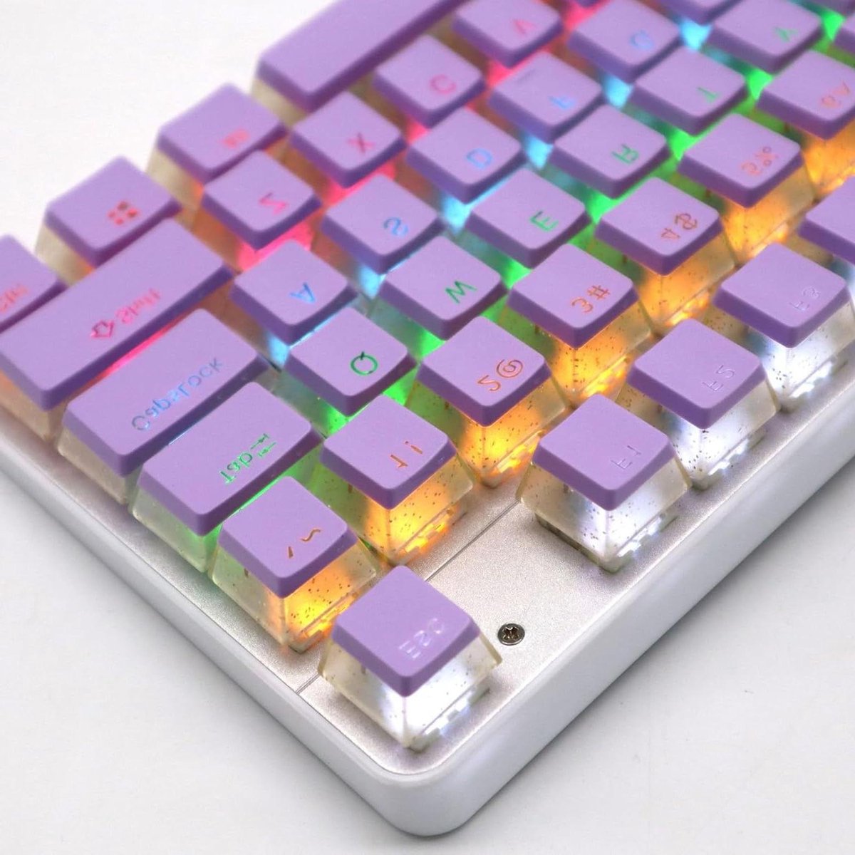 Toetsdoppen Set - Keycaps Pudding - Mechanisch Toetsenbord - Dubbel Shot PBT - 130 stuks - Paars