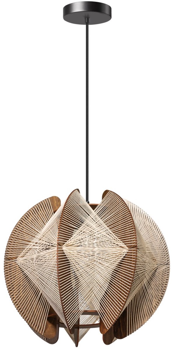 Hanglamp Jessica Walnoot Ø40cm - Giga Meubel