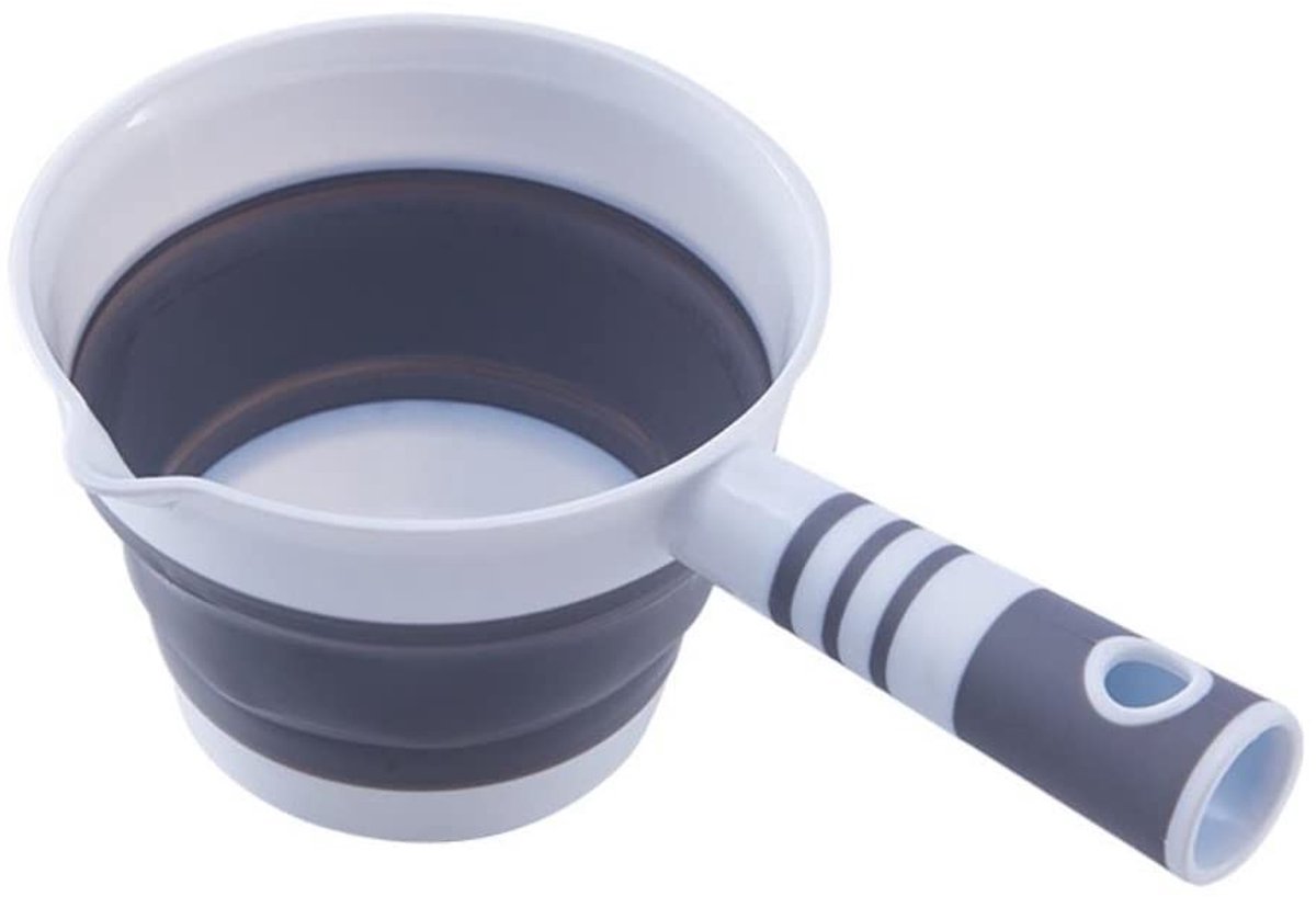 Vouwbare Waterlepel - Grijze Plastic Serving Spoon voor Keuken en Badkamer