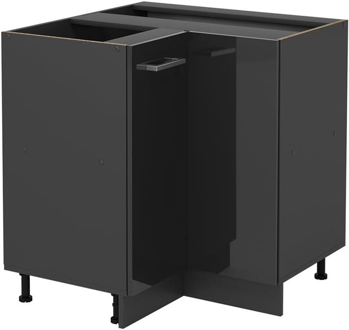 Hoekkast Keuken - Onderkast Modulair - Keukenopslag - Verstelbare Poten - 75.6x75.6x81.6cm
