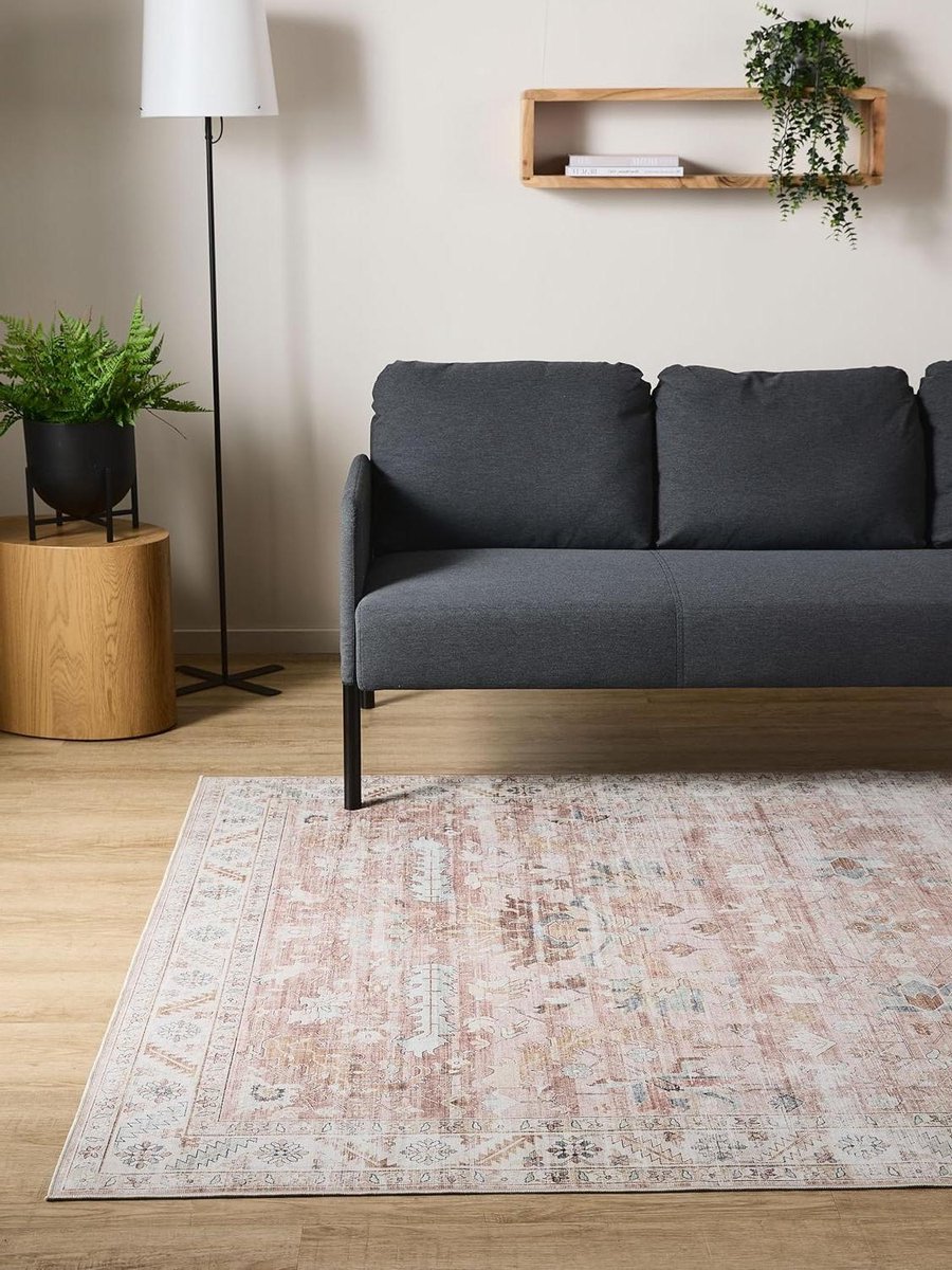 Vloerkleed Vintage - Zachte Vloerbedekking - Woonkamer Decoratie - Wasbaar & Antislip - 30