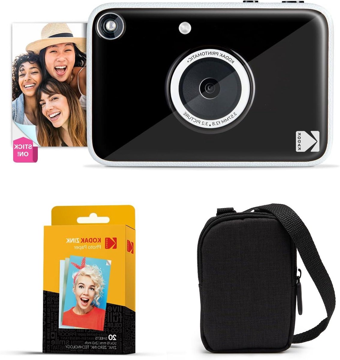 Directe Camera - Instant Camera - Momenten Vastleggen - Print Zonder Inkt - 10 MP - Zwart