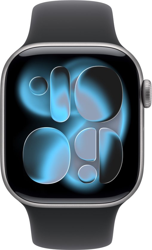Apple Watch 11 - Wifi + 5G - 42mm - Space Grey Aluminium Case with Black Sport Band - S/M