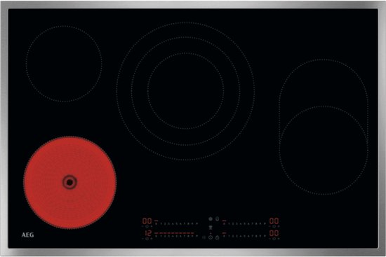 AEG OHI84A07XB - Inbouw Kookplaat - Inductie - 4 Zones - Zwart - Touchbediening
